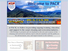 Tablet Screenshot of professionalassociationofcleaningandrestoration.com